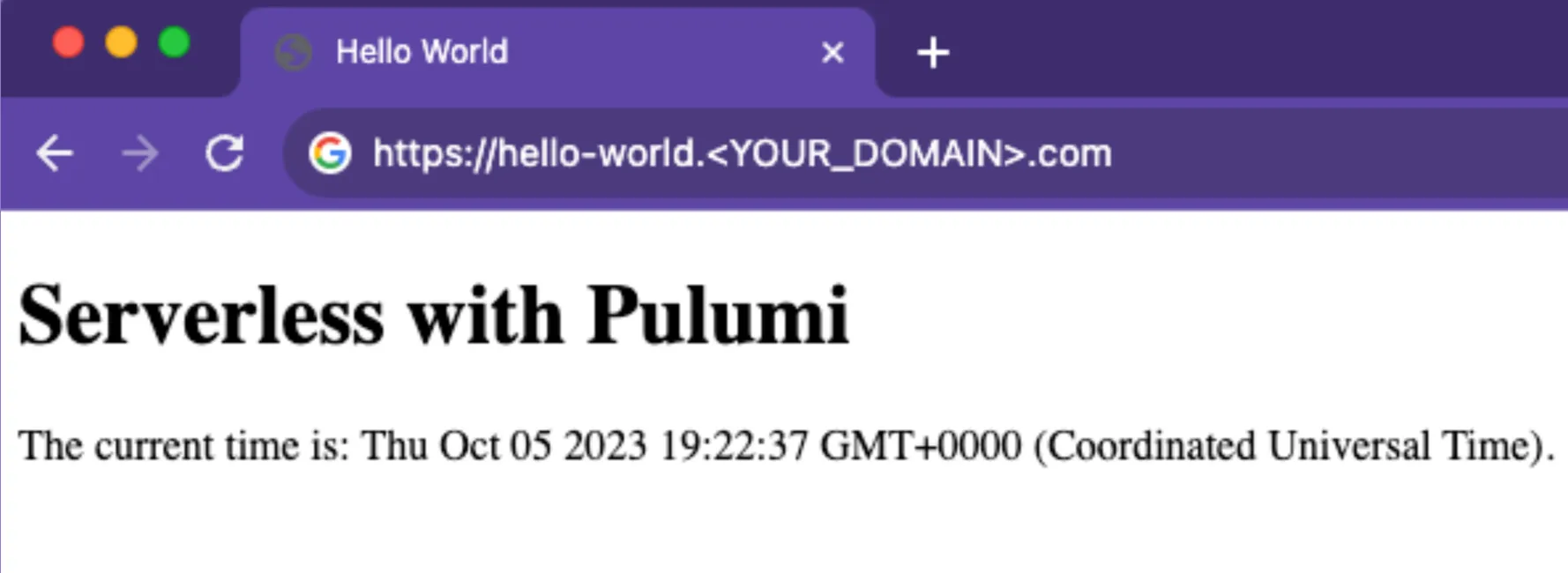Running Cloudflare Workers application deployed with Pulumi alt_text